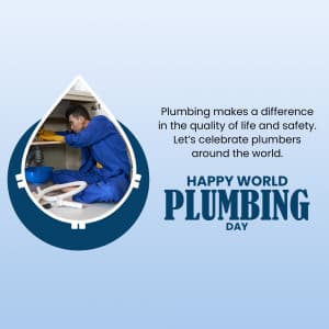 World Plumbing Day whatsapp status poster