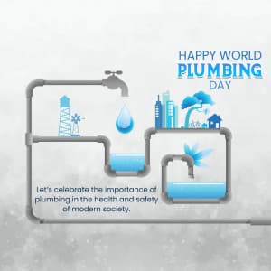 World Plumbing Day Facebook Poster