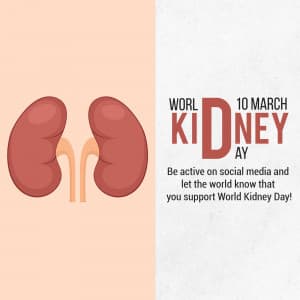 World Kidney Day marketing flyer