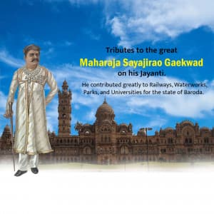 Sayajirao Gaekwad Jayanti Instagram Post