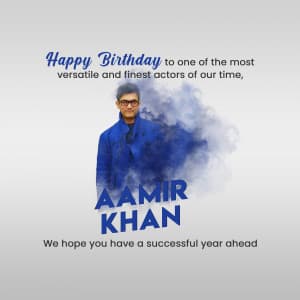 Aamir Khan Birthday graphic