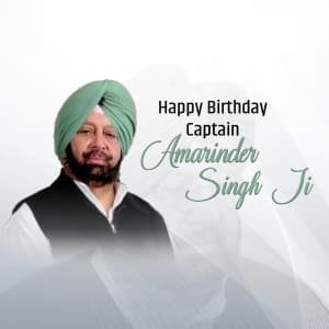 Amarinder Singh Birthday creative image