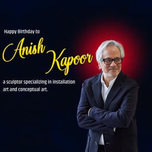 Anish Kapoor Birthday Facebook Poster