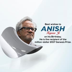 Anish Kapoor Birthday poster Maker