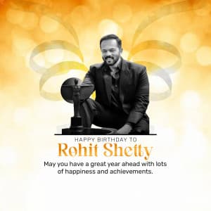 Rohit Shetty Birthday creative image