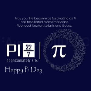 World Pi Day greeting image