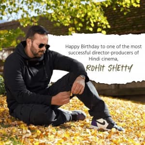 Rohit Shetty Birthday whatsapp status poster