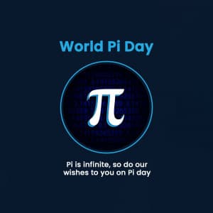 World Pi Day marketing flyer