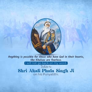 Akali Phula Singh Punyatithi banner