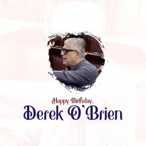 Derek O'Brien Birthday graphic