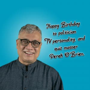 Derek O'Brien Birthday image