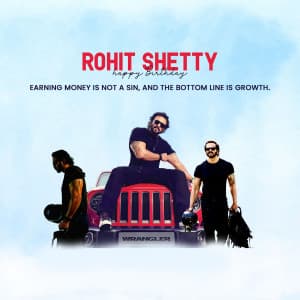 Rohit Shetty Birthday event advertisement