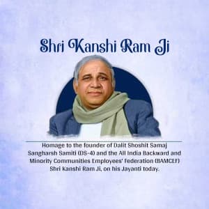 Kanshi Ram Jayanti ad post