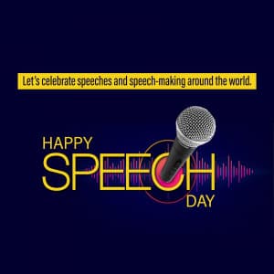 World Speech Day ad post