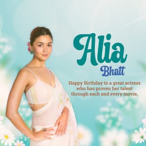 Alia Bhatt Birthday ad post