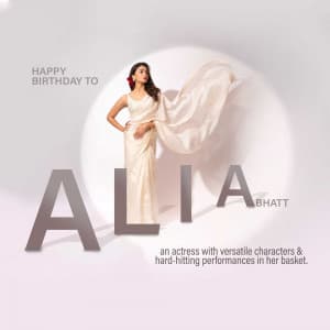 Alia Bhatt Birthday marketing poster