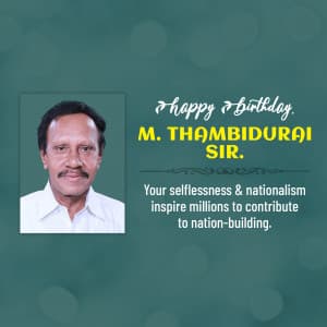 M. Thambi Durai Birthday festival image