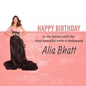 Alia Bhatt Birthday creative image