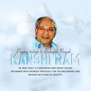 Kanshi Ram Jayanti creative image