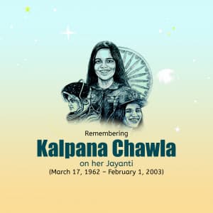 Kalpana Chawla Birth Anniversary ad post