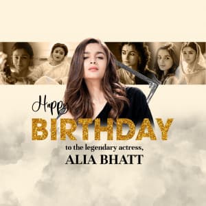 Alia Bhatt Birthday poster Maker