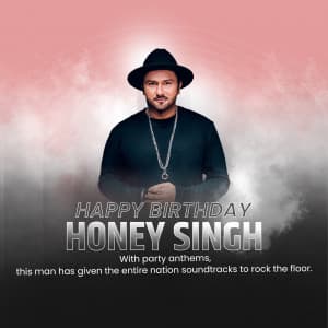 Honey Singh Birthday event advertisement