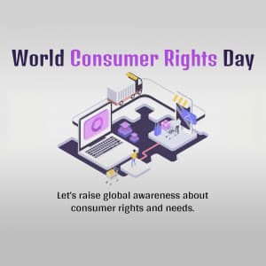 World Consumer Rights Day marketing flyer
