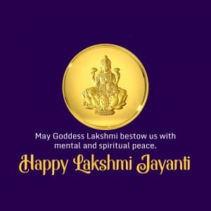 Lakshmi Jayanti creative image