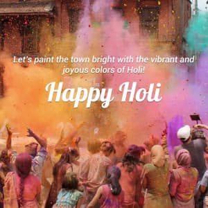 Holi marketing flyer