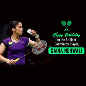 Saina Nehwal Birthday greeting image
