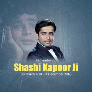 Shashi Kapoor Jayanti creative image