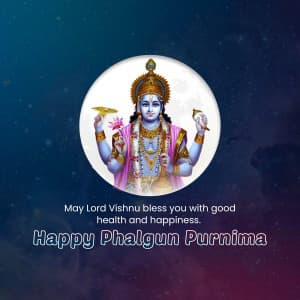 Phalguna Purnima Vrat marketing poster