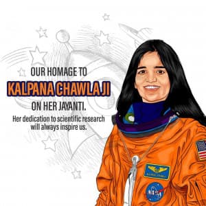 Kalpana Chawla Birth Anniversary graphic