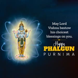 Phalguna Purnima Vrat marketing flyer