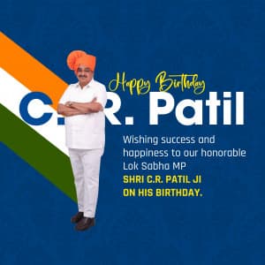 C. R. Patil Birthday ad post