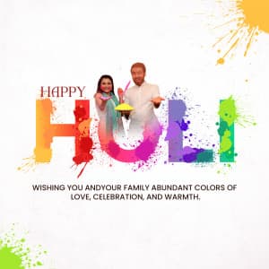 Holi event advertisement