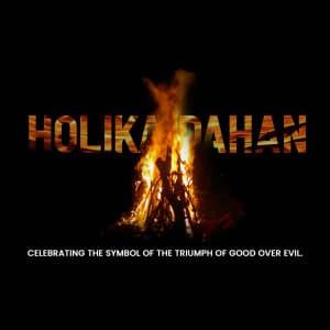 Holika Dahan marketing flyer