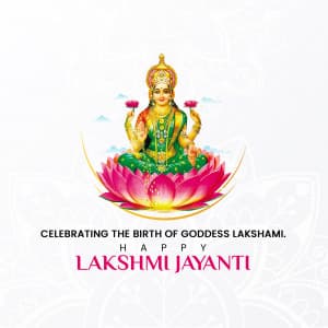 Lakshmi Jayanti Facebook Poster