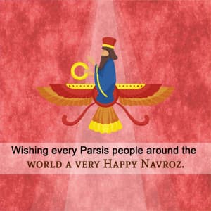 Parsi New Year marketing poster