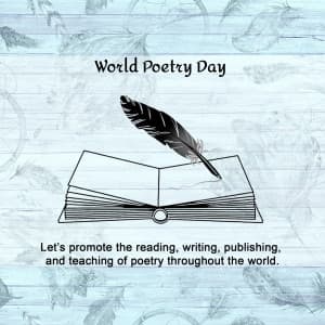 World Poetry Day ad post