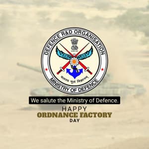 Ordnance Factories' Day flyer