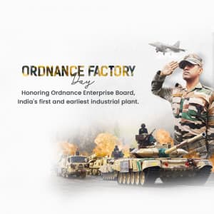 Ordnance Factories' Day banner
