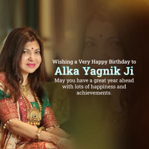 Alka Yagnik Birthday graphic