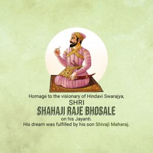 Shahaji Raje Bhosale Jayanti Instagram Post