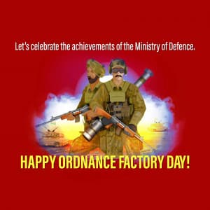 Ordnance Factories' Day event poster