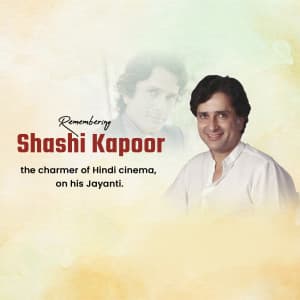Shashi Kapoor Jayanti event advertisement