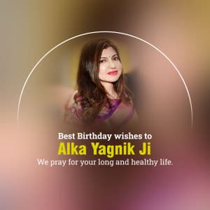 Alka Yagnik Birthday Instagram Post