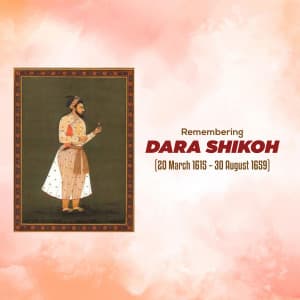 Dara Shikoh Jayanti marketing flyer