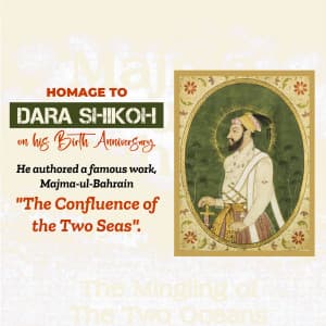 Dara Shikoh Jayanti creative image