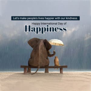 International Day of Happiness ad post